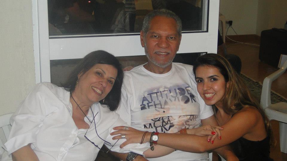 Da esq. para a dir.: Sônia Regina (minha mãe), Iaponam Salvador (meu pai) e Priscila Cunha (mulher da minha vida) - foto: Kelly Cristina Diniz Fagundes.